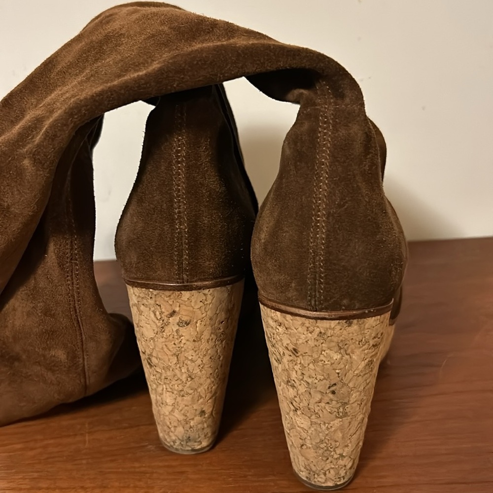 Barney’s New York CO-OP Suede Wedge Boot - Picture 5 of 9